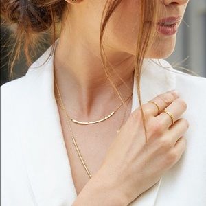 Gorjana Taner Bar Small Necklace- Gold